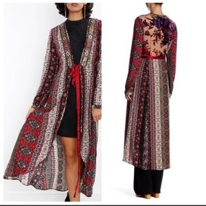 ARATTA underneath it all maxi wrap duster sweater